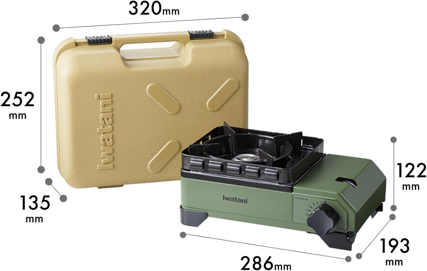 Iwatani カセットコンロ タフまるJr（専用ケース付き)  キャンプ アウトドア 停電対策