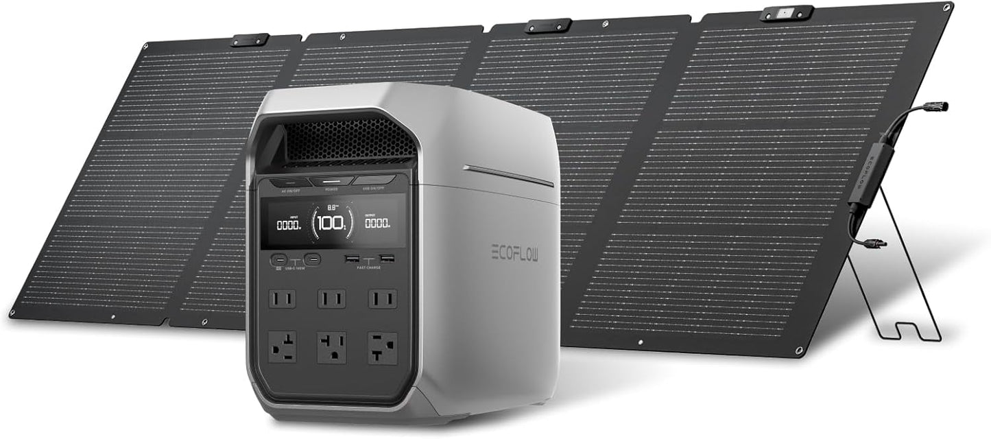 ECOFLOW  DELTA 3 PLUS  1024Wh 【220Wソーラーパネル付き】