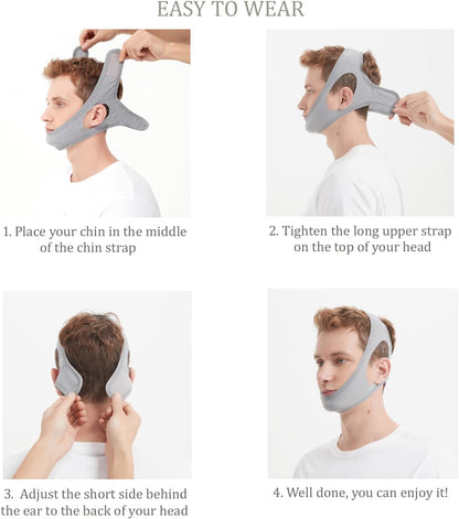 CPAPユーザー用チンストラップ　男女兼用