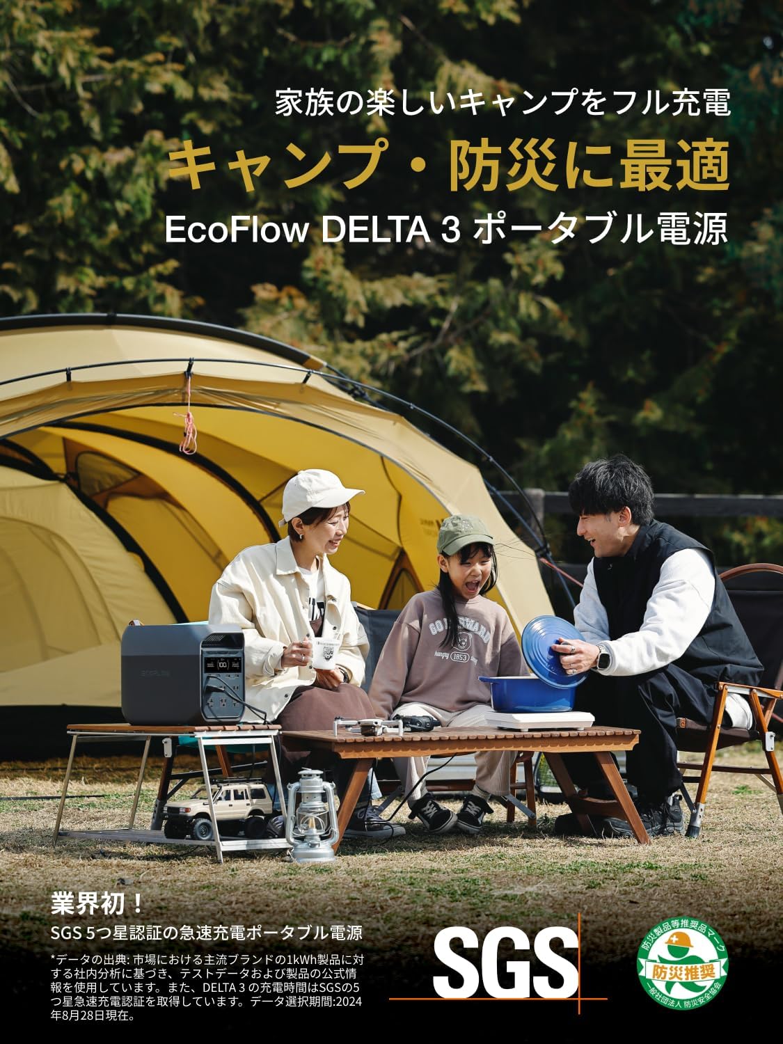 ECOFLOW  DELTA 3 PLUS  1024Wh 【220Wソーラーパネル付き】